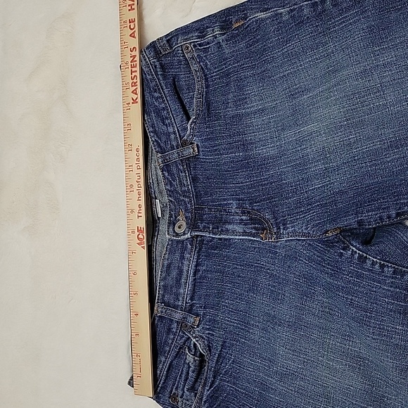 Ann Taylor Curvy Cropped Blue Denim Jeans Womens Size 10 - Picture 6 of 10